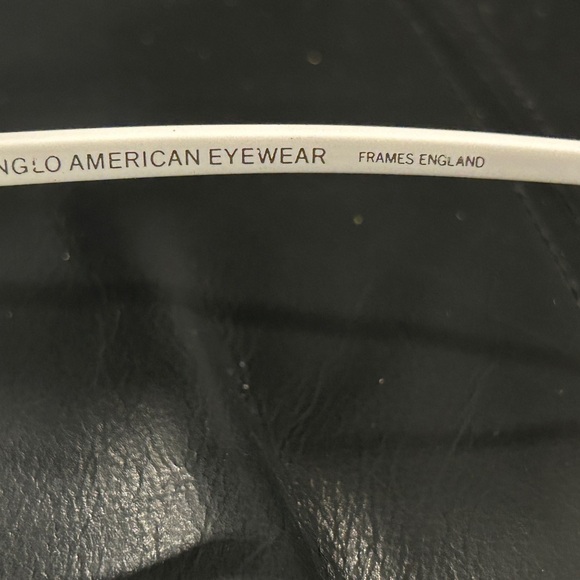 Vintage Anglo American Round White Sunglasses main image 4